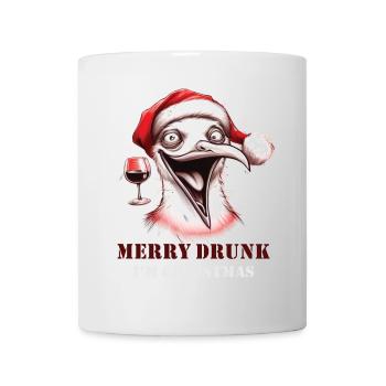 Merry Drunk I'm Christmas Bier Spruch Weihnachten - Tasse - Weiß - Vorne