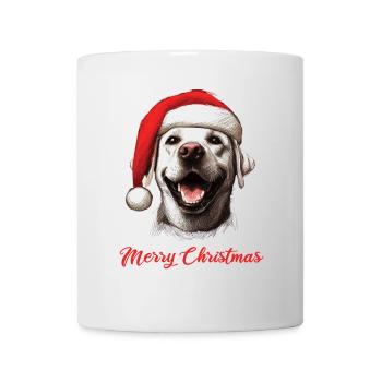 Merry Christmas - Labbi Labrador Weihnachten - Tasse - Weiß - Vorne