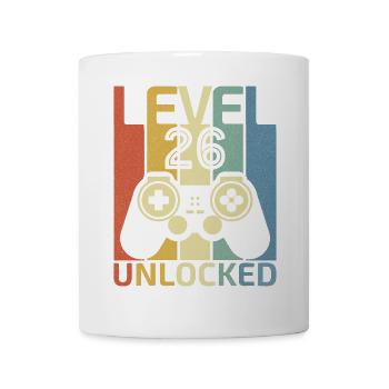 Level 26 Unlocked Funny Video Gamer 26Th Birthday - Mug - white - Front