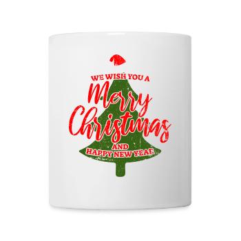 Froher Weihnachtsbaum Jubel - Tasse - Weiß - Vorne