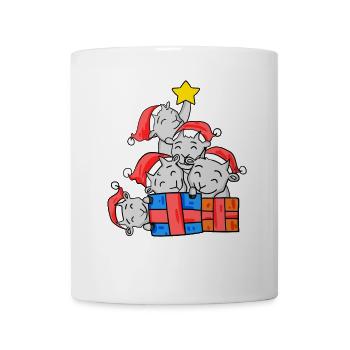 Ziege Weihnachtsbaum Weihnachten - Tasse - Weiß - Vorne
