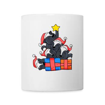 Skunk Arbre de Noël Noël - Mug blanc - blanc - Devant