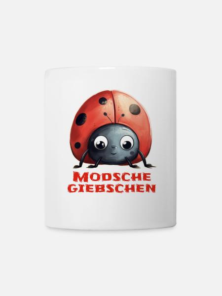 Modschegiebchen Marienkäfer - Tasse - Weiß