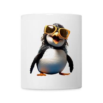Pinguin Sonnenbrille Geschenk Ich Liebe Pinguine - Tasse - Weiß - Vorne