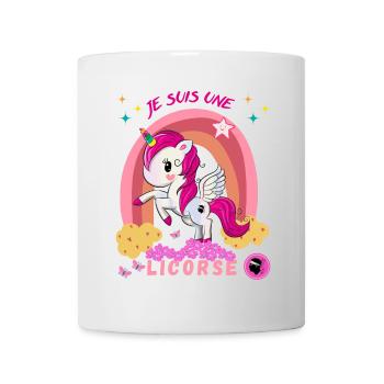 Je suis une licorse licorne Corse licorne Corsica - Mug blanc - blanc - Devant