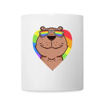 Capybara Capybara Rainbow - Mug - white - Front