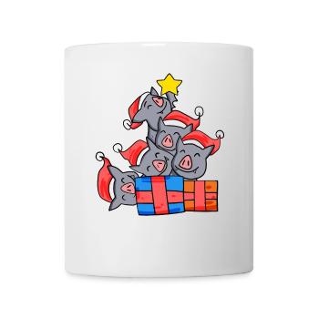 Bat Christmas Tree Christmas - Mug - white - Front
