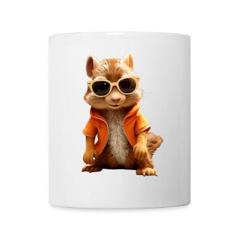 Squirrel Sunglasses I love squirrels - Mug - white - Front
