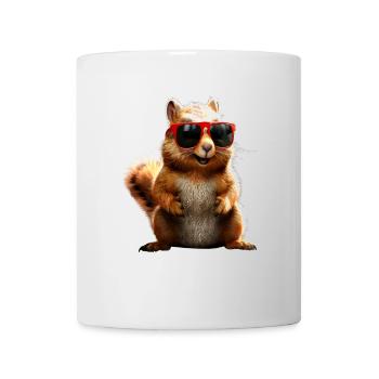Squirrel Sunglasses I Love Squirrel - Mug - white - Front