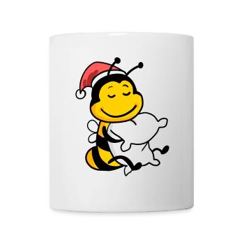 Biene Weihnachten - Tasse - Weiß - Vorne