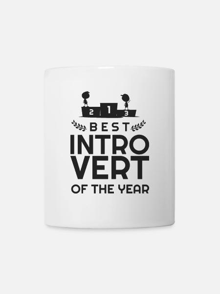 Wenn Sie introvertiert sind - nehmen Sie es!! - Tasse - Weiß
