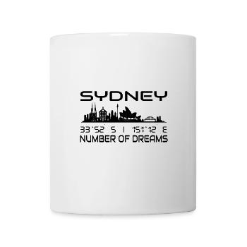 Coordonnées GPS Sydney City Skyline, Australie - Mug blanc - blanc - Devant