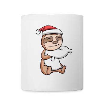 Sloth Cute Tired Christmas - Mug - white - Front