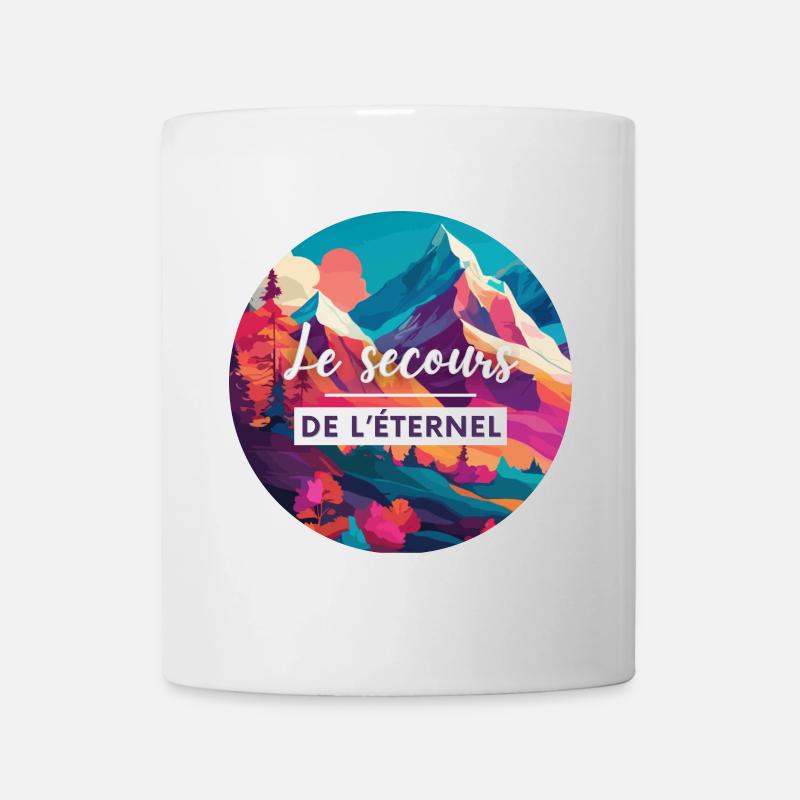 Psaumes 121 | Verset de la Bible | Chrétien - Mug blanc - blanc