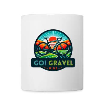GO! Gravel Ride GO! Balade en Gravel - Mug blanc - blanc - Devant