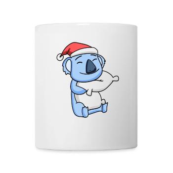 Koala Mignon Fatigué Noël - Mug blanc - blanc - Devant