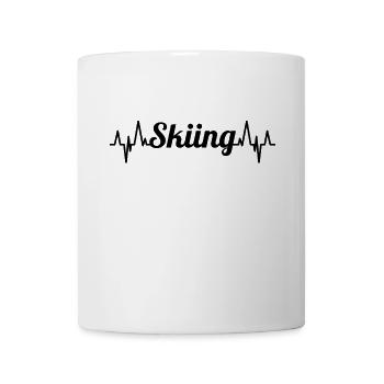Skifahren Herzschlag - Tasse - Weiß - Vorne
