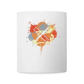 Vintage Pen and Ruler - Mug - white - Front
