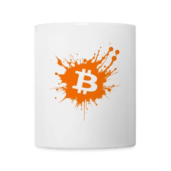 Bitcoin Crypto Cryptocurrency Splash - Mug - white - Front