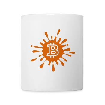 Bitcoin Crypto Cryptocurrency Splash - Mug - white - Front