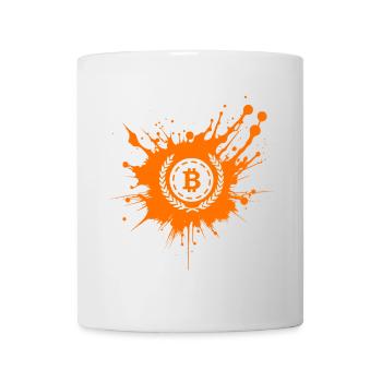 Bitcoin Crypto Cryptocurrency Splash - Mug - white - Front