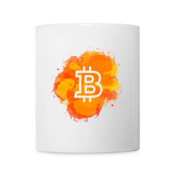 Bitcoin Crypto Cryptocurrency Splash - Mug - white - Front