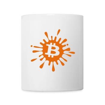 Bitcoin Crypto Cryptocurrency Splash - Mug - white - Front