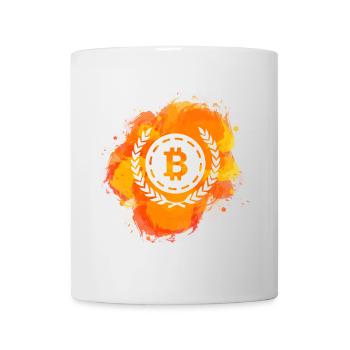 Bitcoin Crypto Cryptocurrency Splash - Mug - white - Front