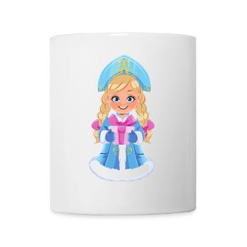 Ded Moroz Snegurotschka russischer Weihnachtsmann - Tasse - Weiß - Vorne