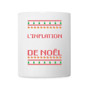 Pull Moche De Noël Humour Cadeau Famille Inflation - Mug blanc - blanc - Devant