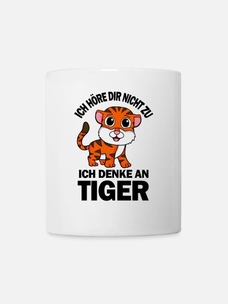 Tier Tiger - Tasse - Weiß