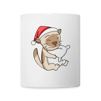 Chat Mignon Chat Birman Fatigué Noël - Mug blanc - blanc - Devant