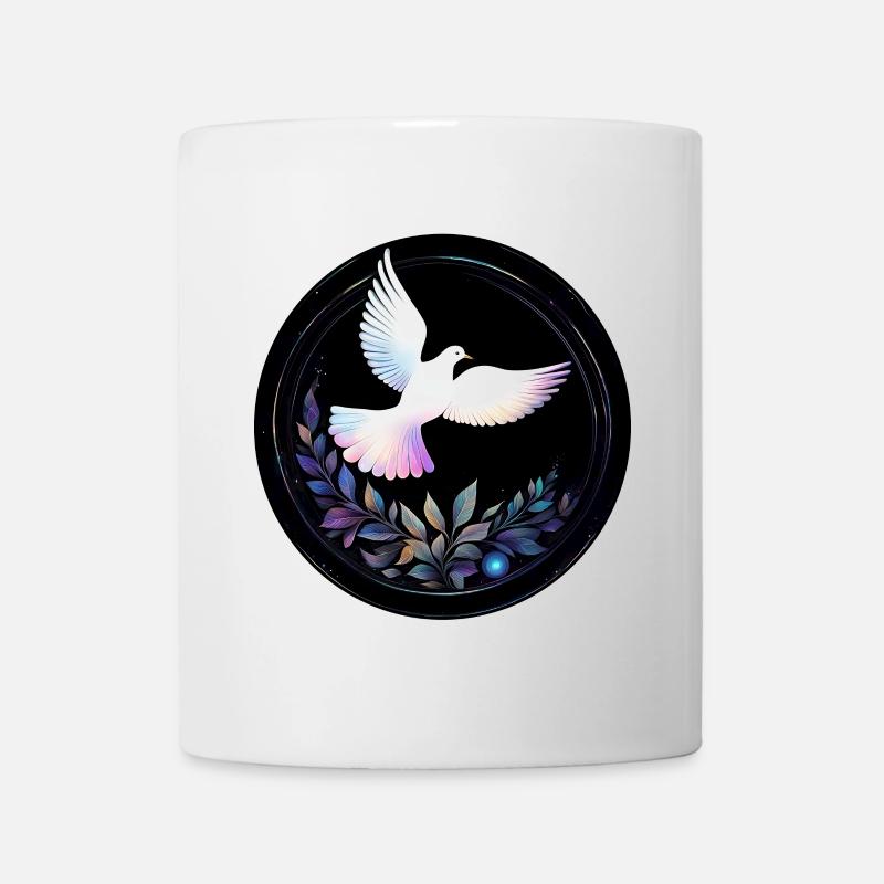 Pigeon pastel dans le cercle des étoiles - Mug blanc - blanc