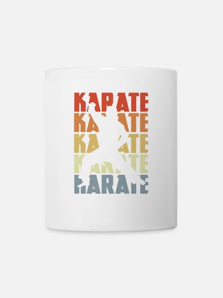 Retro Karate - Tasse - Weiß