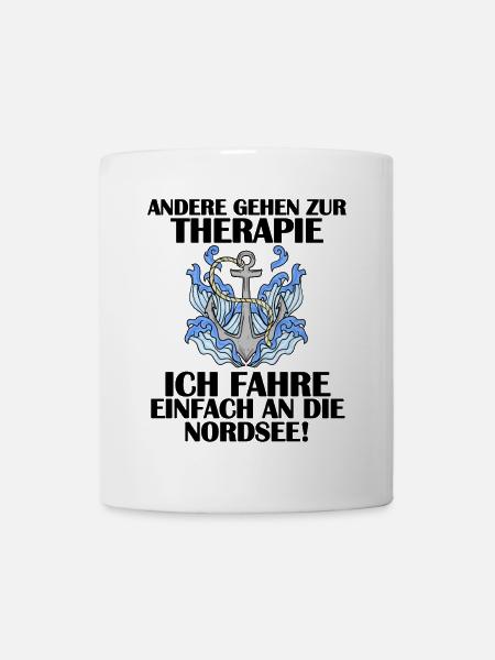Nordsee Spruch - Tasse - Weiß