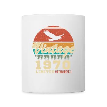 Vintage 1970 Cadeau D'anniversaire - Mug blanc - blanc - Devant