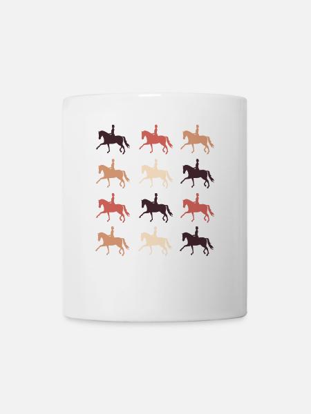 Dressurpferd - Tasse - Weiß