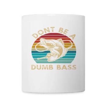 Vintage Retro Barsch Fisch Design - Tasse - Weiß - Vorne