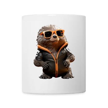 Taupe avec des lunettes de soleil Love Cute Moles - Mug blanc - blanc - Devant