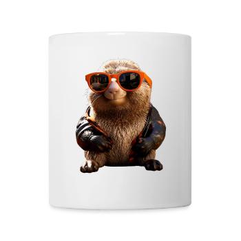 Maulwurf mit Sonnenbrille Liebe Süße Maulwürfe - Tasse - Weiß - Vorne