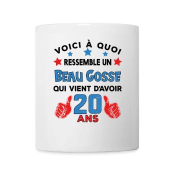 20 ans anniversaire homme cadeau humour drôle - Mug blanc - blanc - Devant