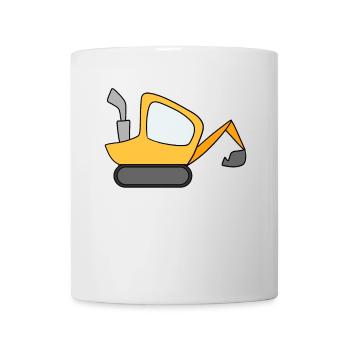 Excavatrice - Mug blanc - blanc - Devant