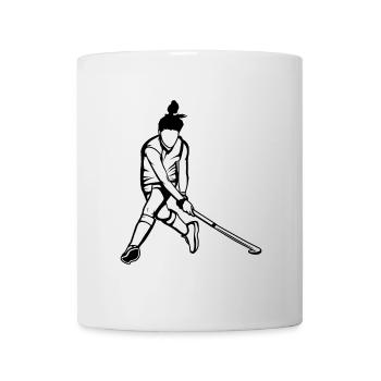 Field Hockey Player - Mug - white - Front