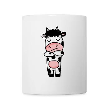 Kuh ist genervt - Tasse - Weiß - Vorne