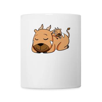 Famille d’antilopes - Antilope avec bébé - Mug blanc - blanc - Devant