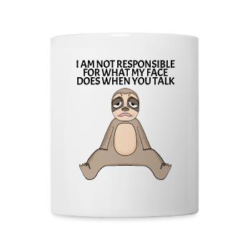 Funny sayings sloth - Mug - white - Front
