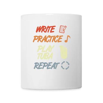 Tuba Motivation - Mug blanc - blanc - Devant