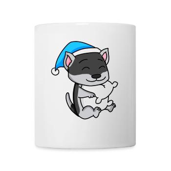 Siberian Husky Schlafen Müdigkeit Hund - Tasse - Weiß - Vorne