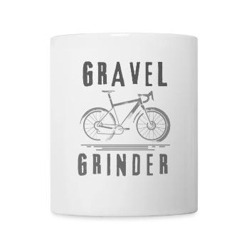 Gravel Bike Grinder Abenteuer - Tasse - Weiß - Vorne