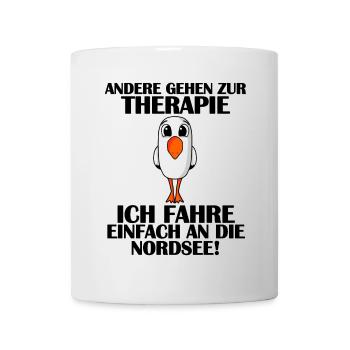 Nordsee Spruch - Tasse - Weiß - Vorne